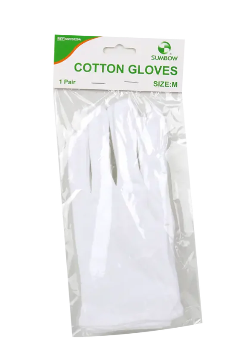Sumbow Cotton Gloves White 2pcs-M
